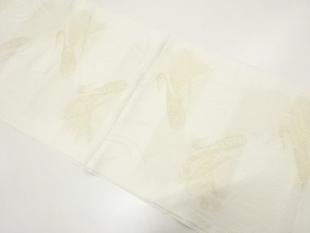 JAPANESE KIMONO / UNUSED GOLD THREAD OBIAGE